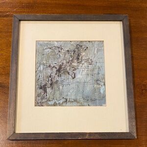 Abstract Art Print in Wooden Frame